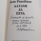 Arto Paasilinna : Aatami ja Eeva (signeerattu, tekijän om... - pikkukuva 3