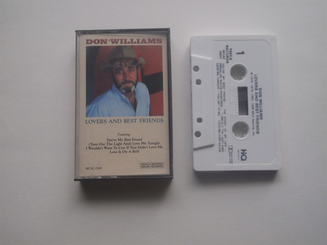 DON WILLIAMS - LOVERS AND BEST FRIENDS c-kasetti