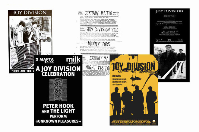 JOY DIVISION -- juliste setti A4 x 5 (mm. UPEA lahja !!)