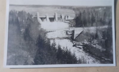 Imatra, pato, koski, silta, mv vkpk (Adam), p. 1929
