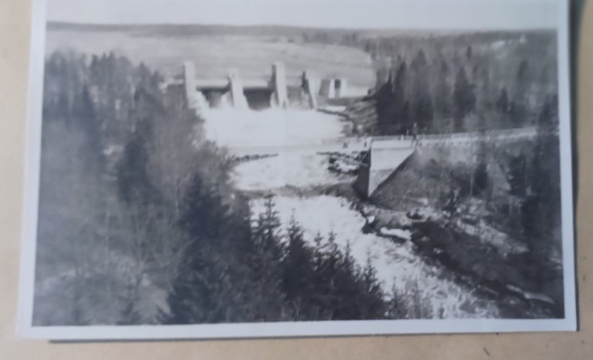 Imatra, pato, koski, silta, mv vkpk (Adam), p.  1929