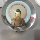 UPEA ISOHKO BUDDHA LASIPALLO + JALUSTA - pikkukuva 2