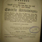 Branting, Johan G. : Swenska Författningar 1-2 , 1827-9 - pikkukuva 2