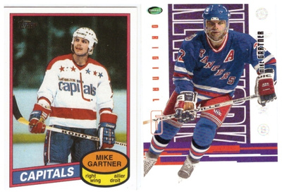 2 x Legenda MIKE GARTNER New York Rangers