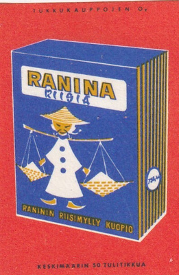 Kuopio. Raninin Riisimylly ,Ranina riisiä-  s80