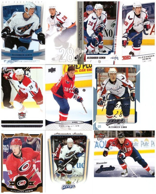 10 x ALEXANDER SEMIN Capitals, Hurricanes