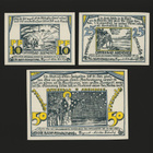 Saksa Notgeld 10, 25, 50 Pfg, Arendsee 1922 - pikkukuva 2