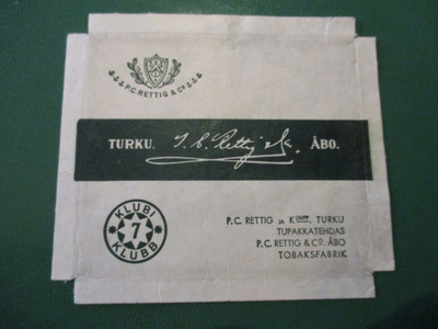 TUPAKKA ETIKETTI - KLUBI 7  (K15-S138)