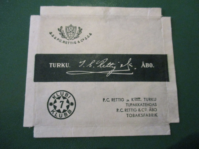 TUPAKKA ETIKETTI - KLUBI 7  (K15-S138)