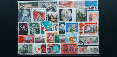 CCCP NEUVOSTOLIITTO 60-luku LEIMATTUJA postimerkkejä 29 kpl