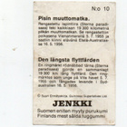 Purkkakuva Ennätys Jenkki n:o 10 PISIN MUUTTOMATKA. - pikkukuva 2