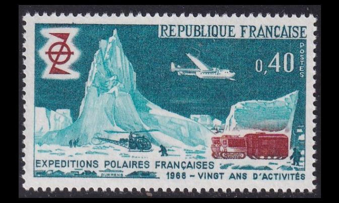 Ranska 1639 ** Antarktis-tutkimus (1968)