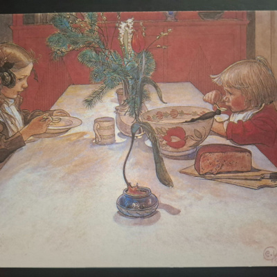 Joulukortti Carl Larsson
