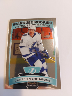 2019-20 O-Pee-Chee Platinum #155 Carter Verhaeghe RC
