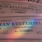 10 kpl Talonki Auran Kultaseppä , osakekirjaan kuuluvat - pikkukuva 3