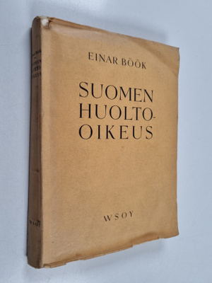 Einar Böök : Suomen huolto-oikeus
