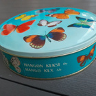 Hangon Keksi Vintge Peltipurkki Perhoset - pikkukuva 1