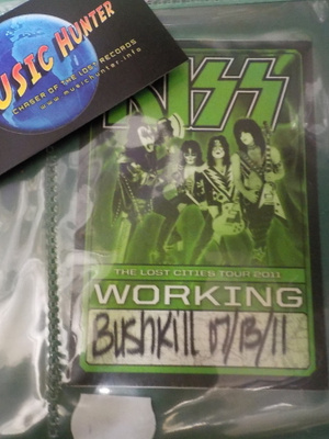 KISS - THE LOST CITIES TOUR ´11, WORKING BACKSTAGE PASSI