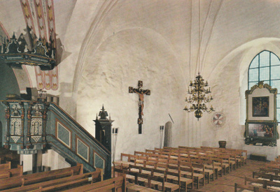 KIRKKOKORTTI - HUITTISTEN KIRKKO - SISÄKUVA
