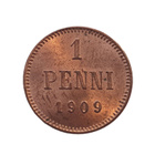 1 penni 1909 - hienokuntoinen! - pikkukuva 1
