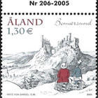 Ål 2005 Huvir Bomarsund 1,30 € välilöpari numero ** LaPe 254 - pikkukuva 1