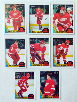 87-88 Opc - Detroit Red Wings 8kpl