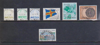 Ahvenanmaa vuoden 1984 merkit loistoleimattuina.