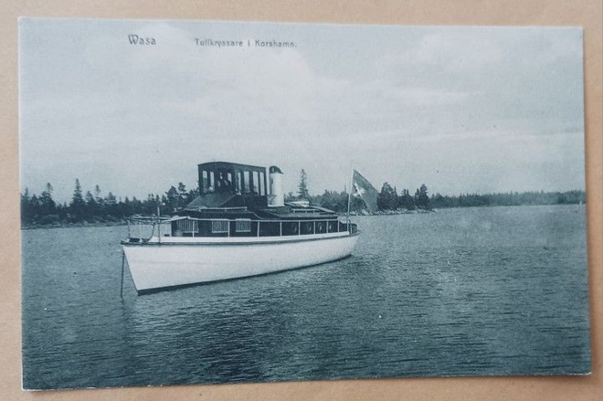 Vaasa, tullivene Korshamnissa, vanha sinisävypk, ei p.