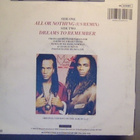 MILLI VANILLI  ::  ALL OR NOTHING  ::  VINYYLI  7"    1990 - pikkukuva 2
