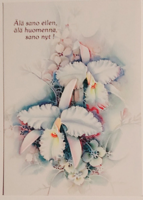 "Älä sano eilen..."-KULKEMATON POSTIKORTTI