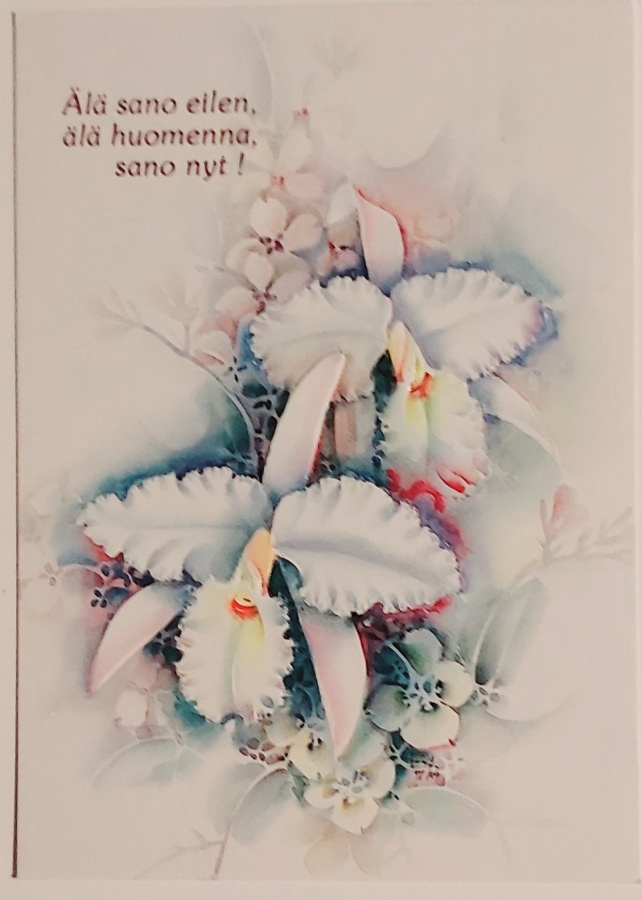 "Älä sano eilen..."-KULKEMATON POSTIKORTTI