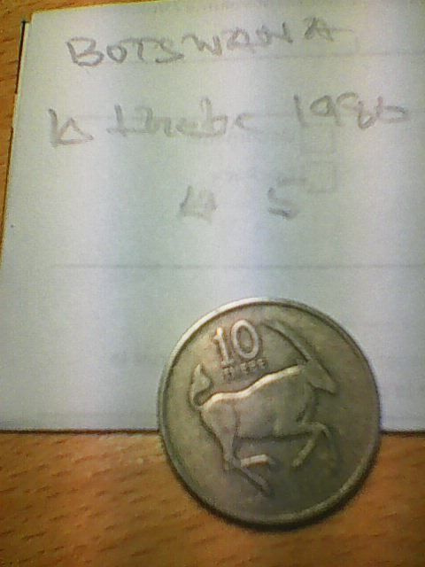 Botswana 10 thebe 1980, km#5