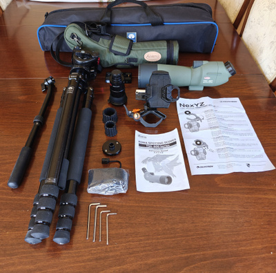 Kowa TSN-601 kaukoputki + useita lisävarusteita