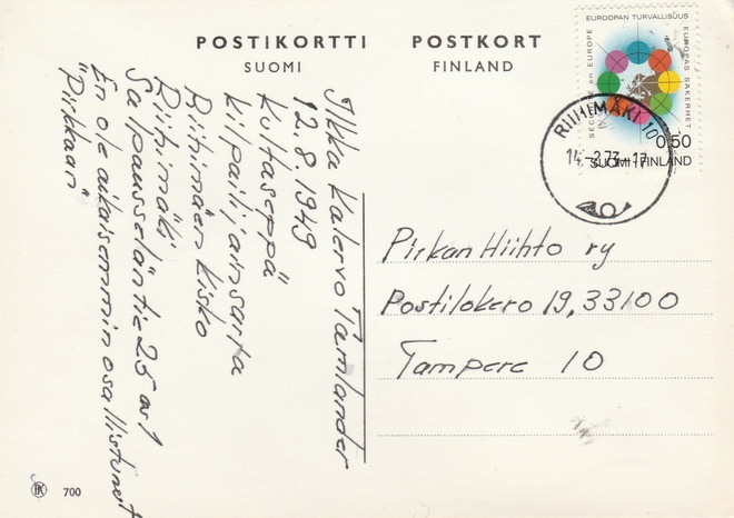 Postileima, RIIHIMÄKI  10