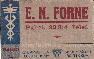 E. N. Forne, Radio 74  8/15