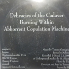 SLUGATHOR - DELICACIES OF THE CADAVER - UUSI 7" - pikkukuva 2