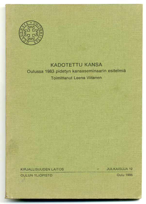 Leena Vihinen (toim.): Kadotettu kansa