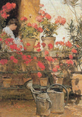 Childe Hassam: Pelargoniat