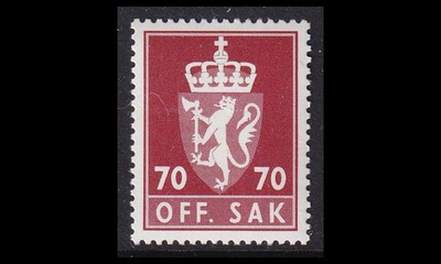 Norja 117 ** Virkamerkki 70 öre (1982)