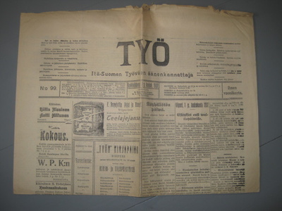 Sanomalehti : Työ 1.5.1907