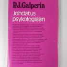 P. J. Galperin : Johdatus psykologiaan - pikkukuva 2