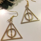 4 .. Harry Potter Kullanväriset Kauniit .. Korvakorut - pikkukuva 1