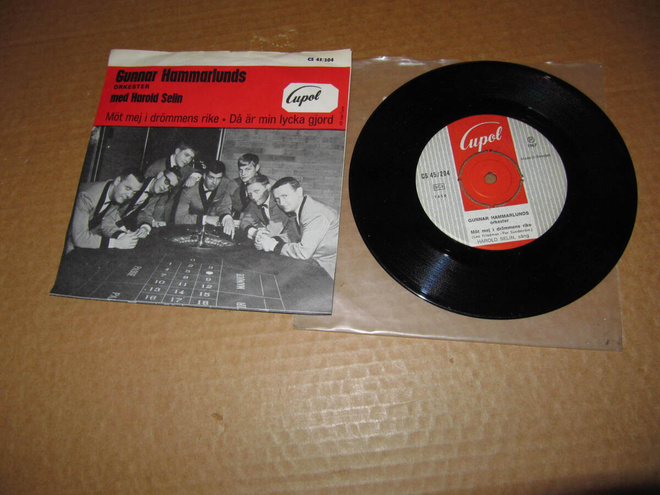 Gunnar Hammarlunds Orkester med Harold Selin 7" Möt mej i dr