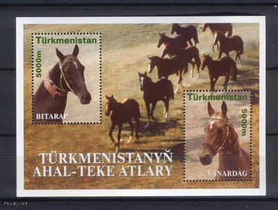 TURKMENISTAN hevoset pienoisarkki