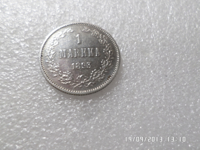 1  mki 1893   hopeaa   siistikuntoinen    kl 8 .