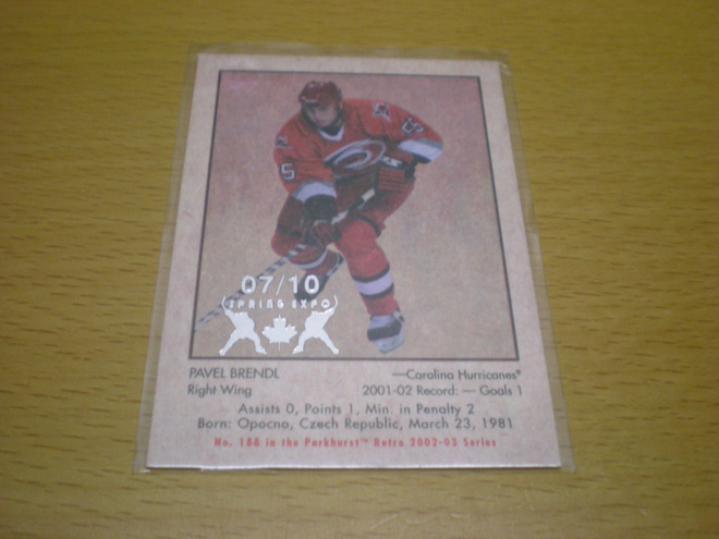 Pavel Brendl 2002-03 Parkhurst Retro # 188 Toronto Spring Ex