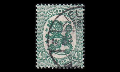 101 o M-17 40p sinertävänvihreä Lielahti (1921)