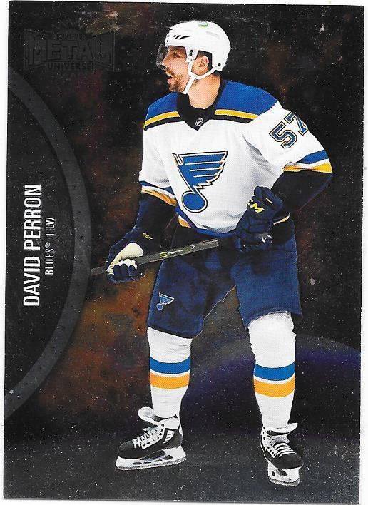2021-22 Metal Universe #96 David Perron , St Louis Blues