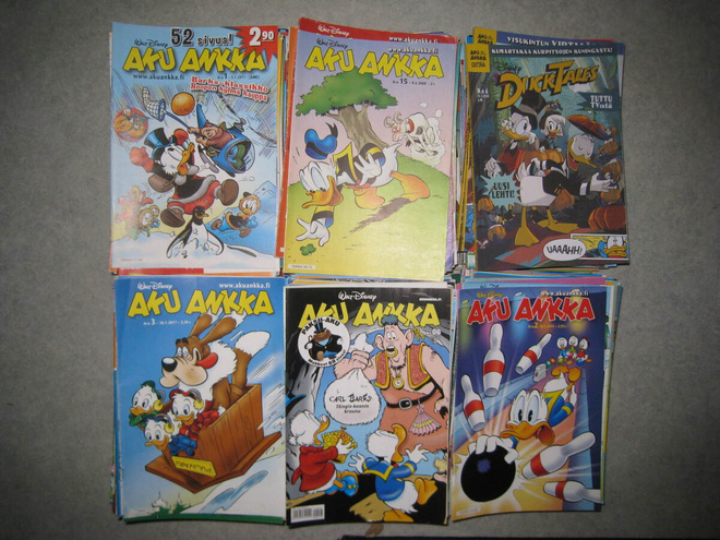 250 kpl Aku Ankka -sarjakuvalehtiä (2007-2020)