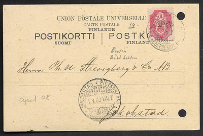 Postilähetys - Tilap.julk II 10p (LAPE 57A) Pori -4.1908